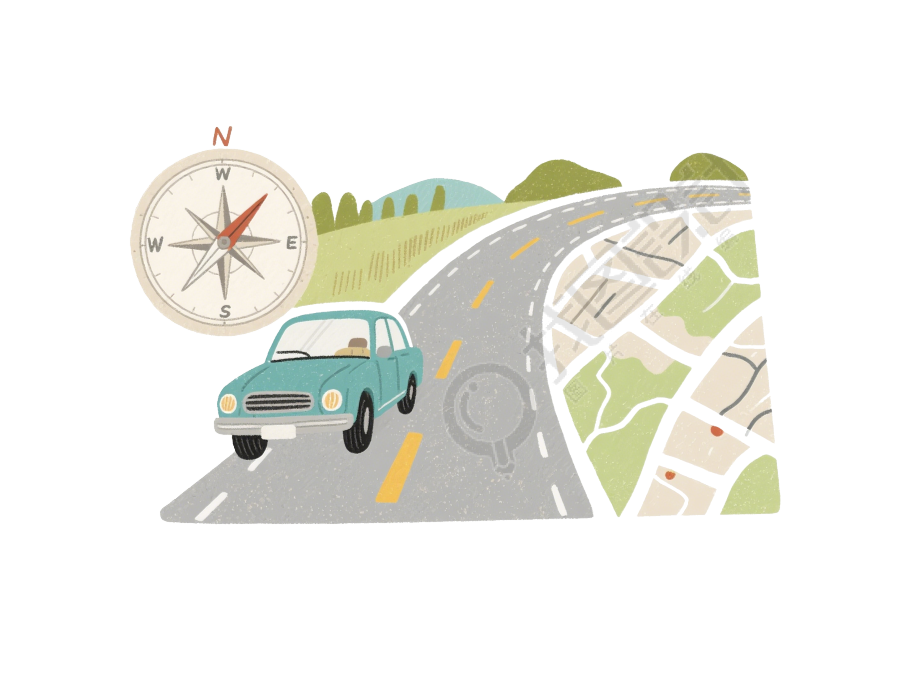 公路旅行元素