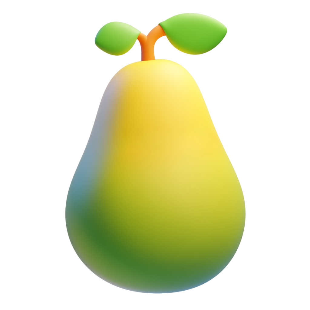 3D水果梨子插图