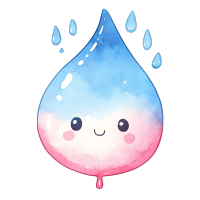 水滴可爱创意素材