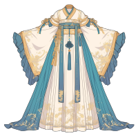 传统服饰汉服唯美插画