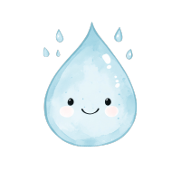 水滴可爱创意元素