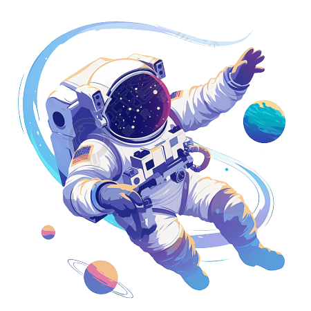 星际穿越宇航员插画