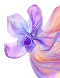 紫色兰花丝绸材质插图