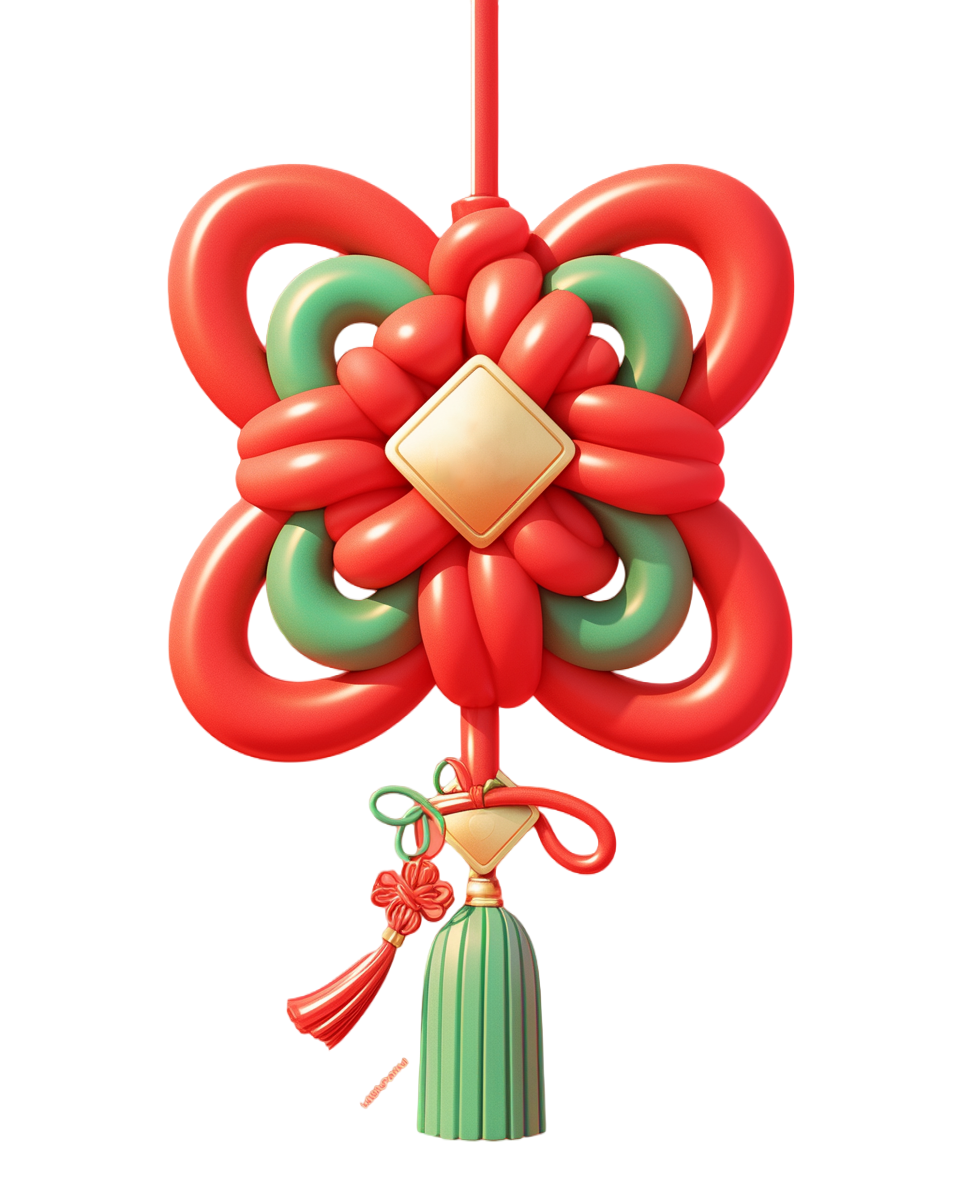 中国结透明背景插画