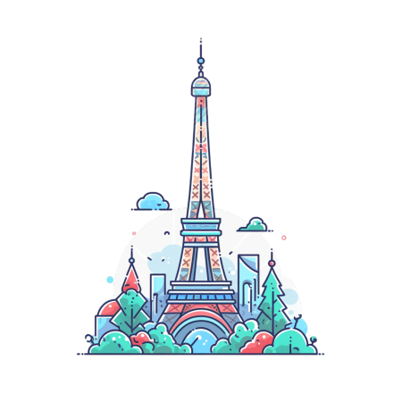 建筑可商用平面插图