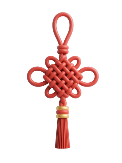 中国结编织艺术插画