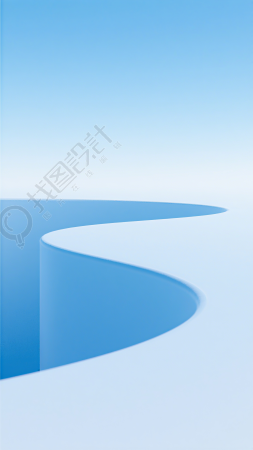 浅蓝色背景清新简约插图