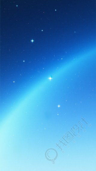 科技感蓝色渐变背景插画