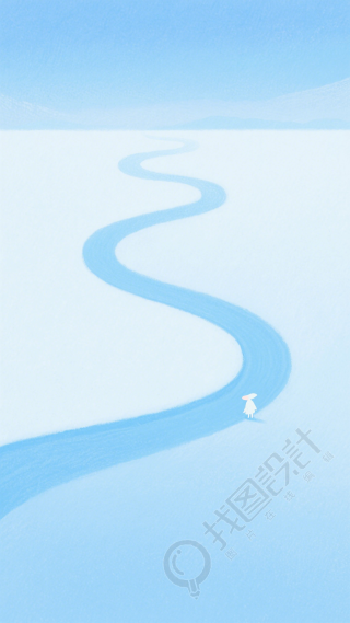 小清新蓝色背景素材