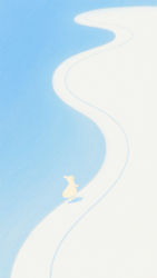 小清新蓝色背景插画