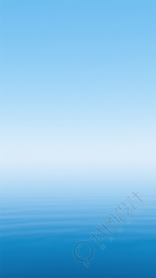 天空蓝色渐变背景PNG元素