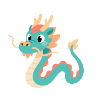 可爱中国龙PNG素材