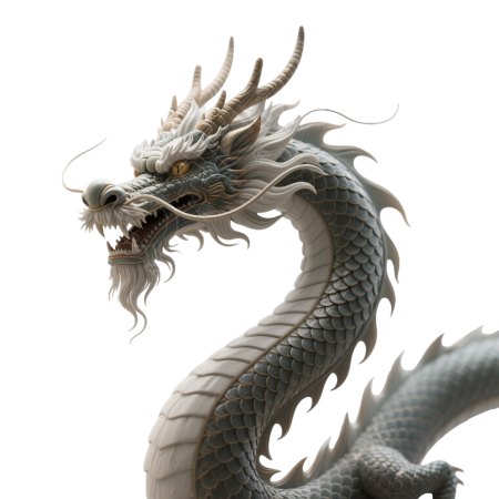 3D中国龙PNG元素