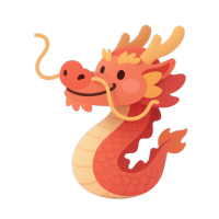 可爱中国龙PNG素材