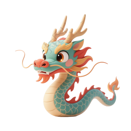 3D中国龙PNG素材