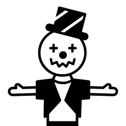 极简风小丑插图