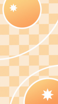 橙色网格背景插画