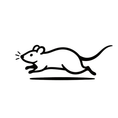 Q版老鼠涂鸦插图