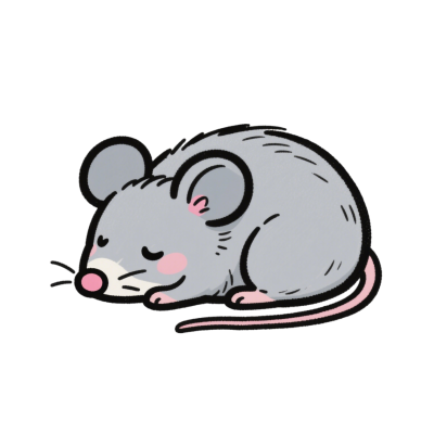 Q版老鼠涂鸦元素