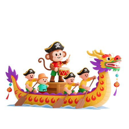 划龙舟传统节庆插图