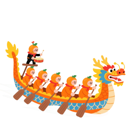 划龙舟传统节庆PNG素材