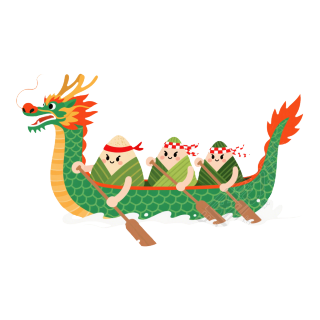 划龙舟可商用插图