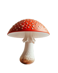 3D渲染蘑菇