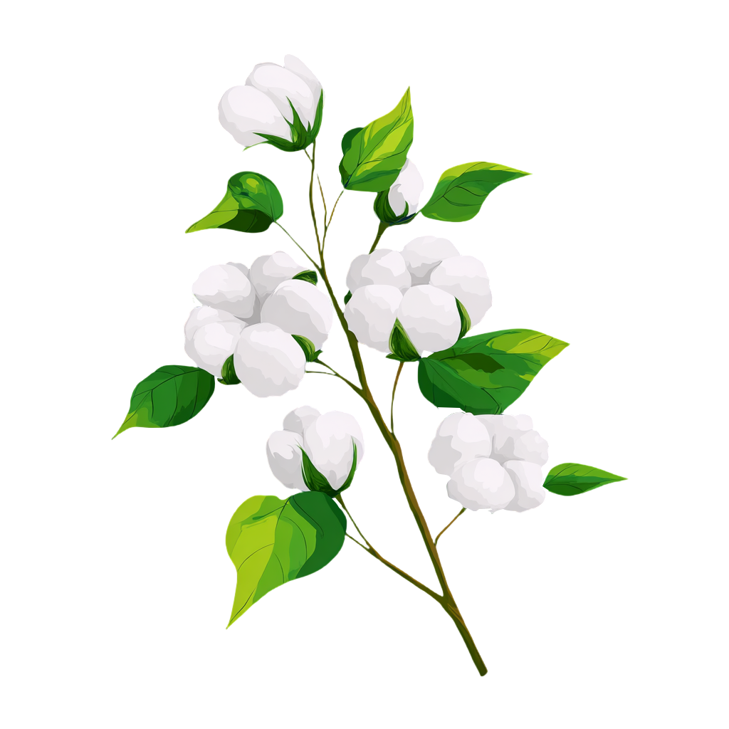 棉花小清新插画