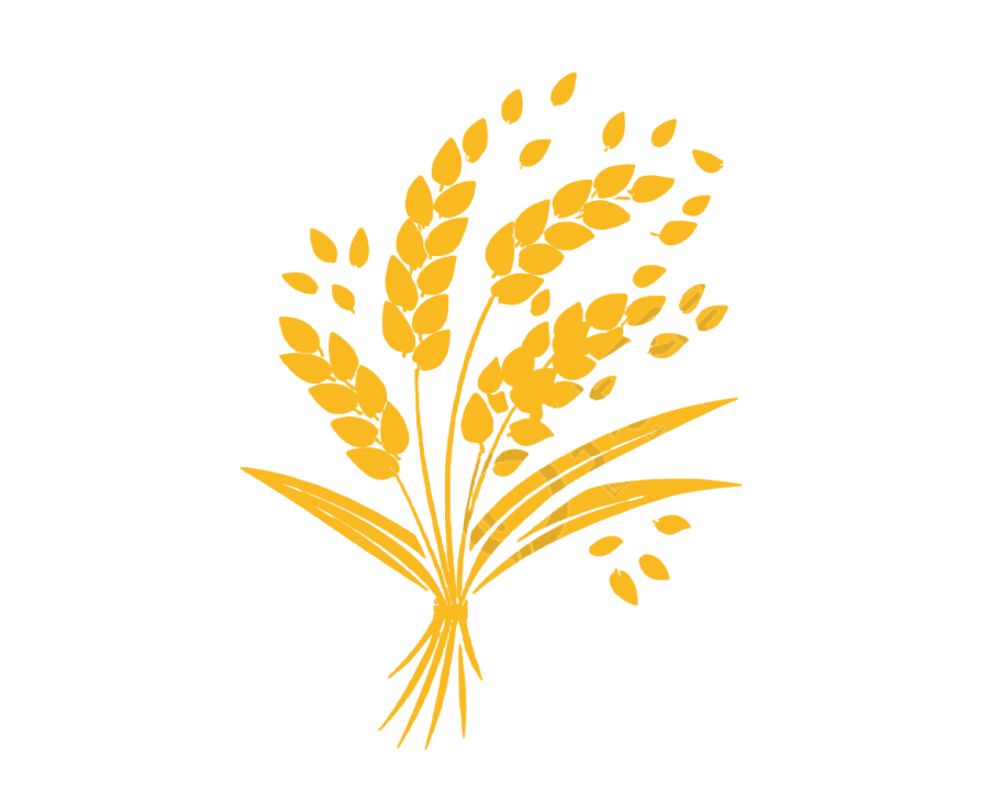 水稻秧苗LOGO图标素材