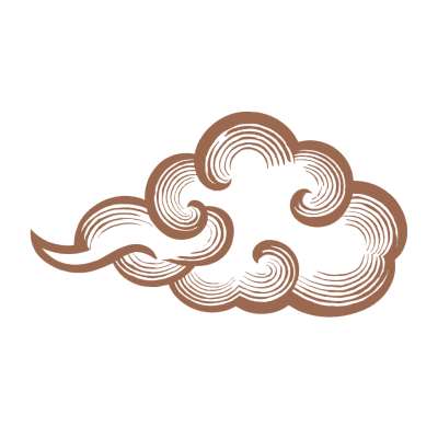 金色祥云简约图形素材