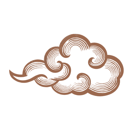 金色祥云简约图形素材