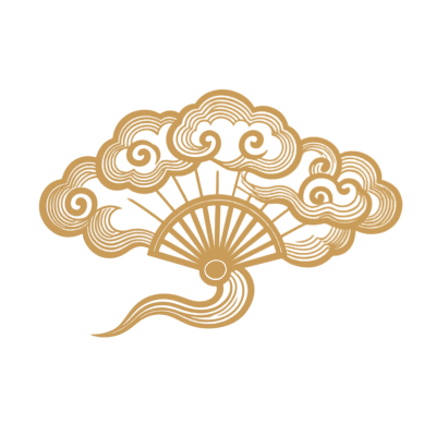 金色祥云创意插画