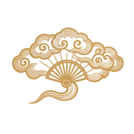 金色祥云创意插画
