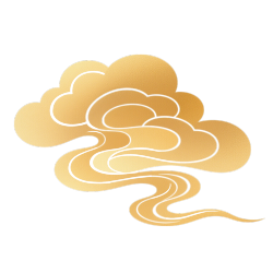 金色云纹PNG素材