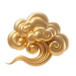 金色祥云PNG高清图形素材