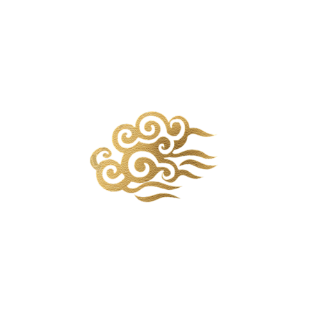 金色祥云简约插图
