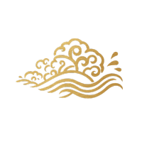 金色祥云图标设计插图