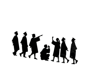 毕业典礼剪影元素