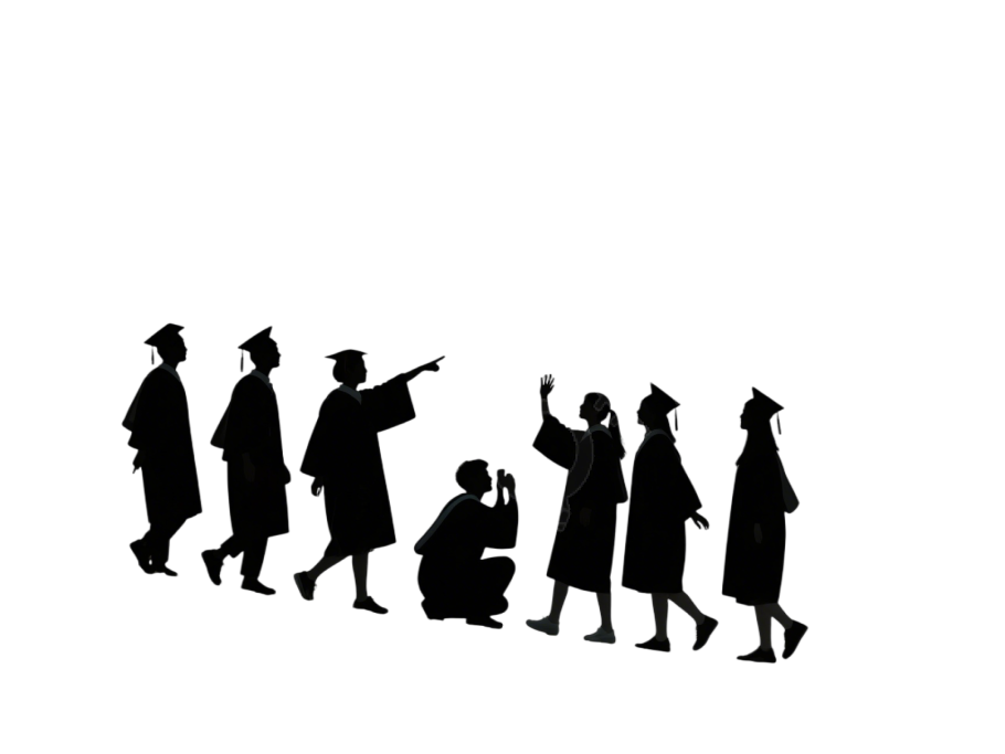 毕业典礼剪影元素