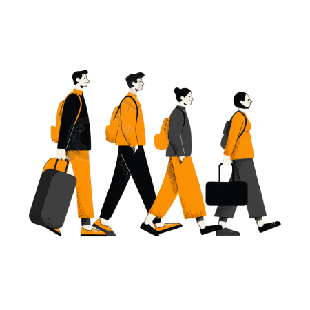 年轻人毕业旅行素材