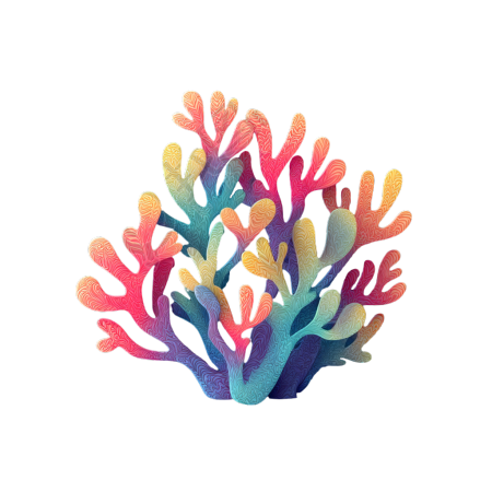 海洋珊瑚创意插画