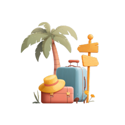 度假旅行图标