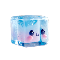 可爱冰块PNG素材