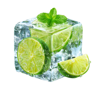 香水柠檬冰块插图