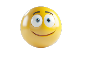 可爱黄色3D笑脸