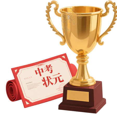 中考奖杯元素