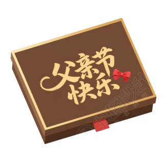 金箔父亲节礼盒插图
