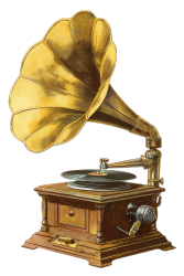 金色留声机元素