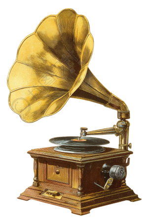 金色留声机元素