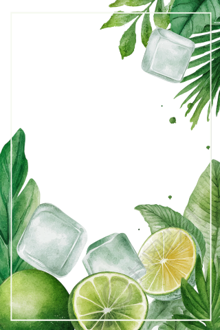 小清新边框插画设计